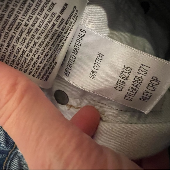 Agolde Riley Cropped Jeans 27 - Picture 7 of 7